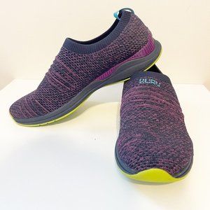 Kuru Stride Slip On Knit MidnightBlue-ElectricGrape Comfort Shoes